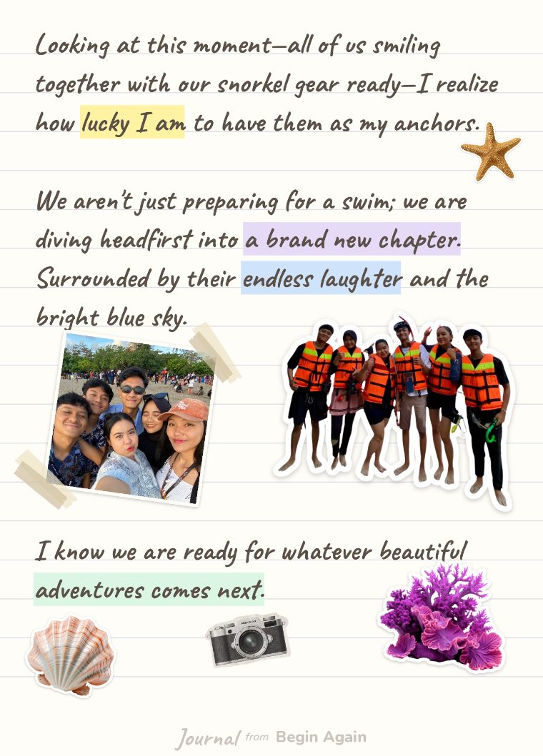 First page of the Salt Air and Friends scrapbook